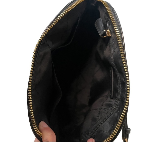 Michael Michael Kors Emmy Medium Saffiano Leather Crossbody Bag Black - Picture 11 of 16